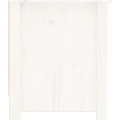 vidaXL Zapatero de madera maciza de pino 110x38x45,5 cm Blanco Sale