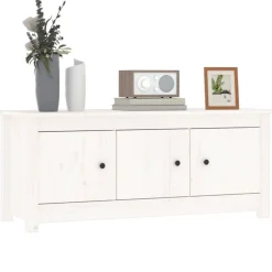 vidaXL Zapatero de madera maciza de pino 110x38x45,5 cm Blanco Sale