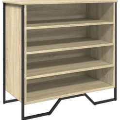 vidaXL Zapatero de madera de ingeniería 80x38x78 cm Roble Sonoma