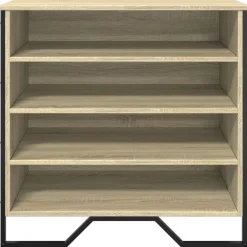 vidaXL Zapatero de madera de ingeniería 80x38x78 cm Roble Sonoma