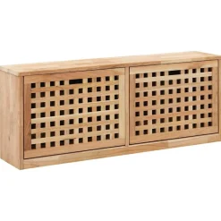 vidaXL Productos Del Hogar-Zapatero de madera maciza de nogal 94x20x38 cm