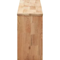 vidaXL Productos Del Hogar-Zapatero de madera maciza de nogal 94x20x38 cm