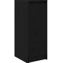 vidaXL Zapatero de madera de 29,5x34x76 cm Roble negro Sale