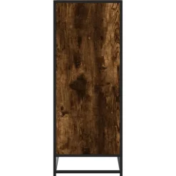 vidaXL Productos Del Hogar-Zapatero de madera y metal 75x38x97,5 cm