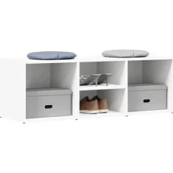 vidaXL Productos Del Hogar-Zapatero de madera contrachapada 105x35x35 cm