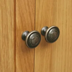 vidaXL Productos Del Hogar-Zapatero de madera maciza de roble 76x37x105 cm