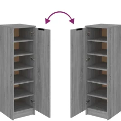 vidaXL Productos Del Hogar|Armarios Y Almacenamiento-Zapatero de madera contrachapada 30x35x100 cm
