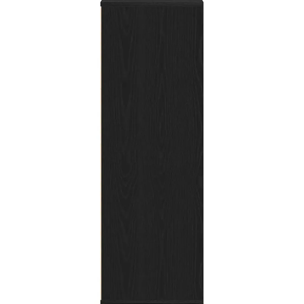 vidaXL Zapatero de madera de 54x34x100,5 cm Roble negro New