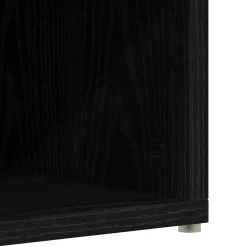 vidaXL Zapatero de madera de 54x34x100,5 cm Roble negro New