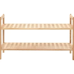 vidaXL Zapatero de madera maciza de nogal 69x26x40 cm Hot