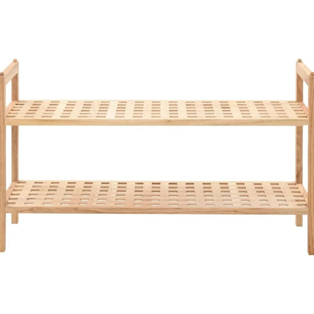 vidaXL Zapatero de madera maciza de nogal 69x26x40 cm Hot