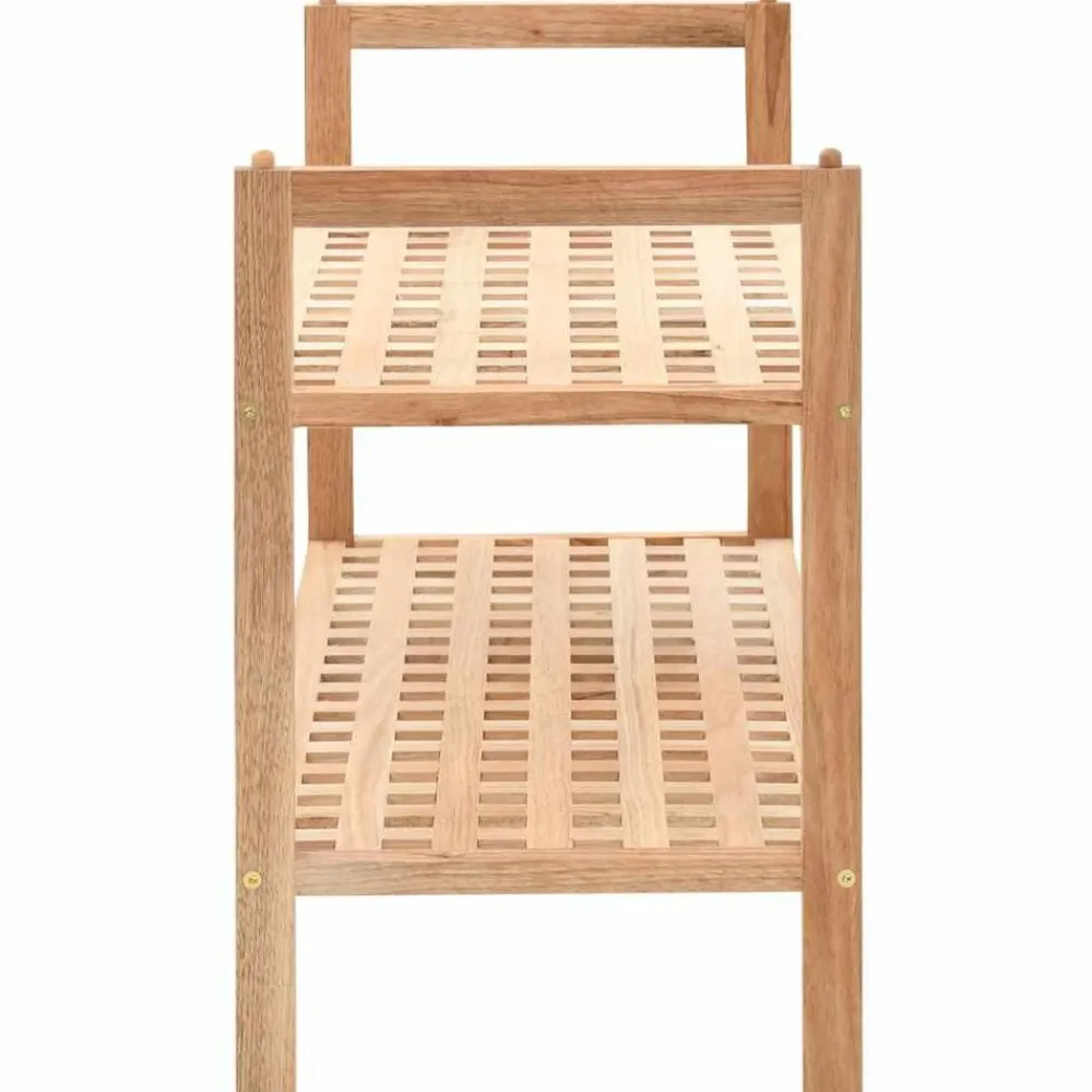 vidaXL Zapatero de madera maciza de nogal 69x26x40 cm Hot