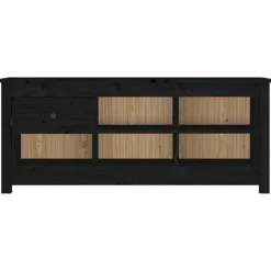 vidaXL Productos Del Hogar-Zapatero de madera maciza de pino 110x38x45,5 cm