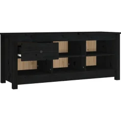 vidaXL Productos Del Hogar-Zapatero de madera maciza de pino 110x38x45,5 cm
