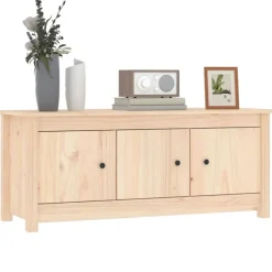 vidaXL Productos Del Hogar-Zapatero de madera maciza de pino 110x38x45,5 cm