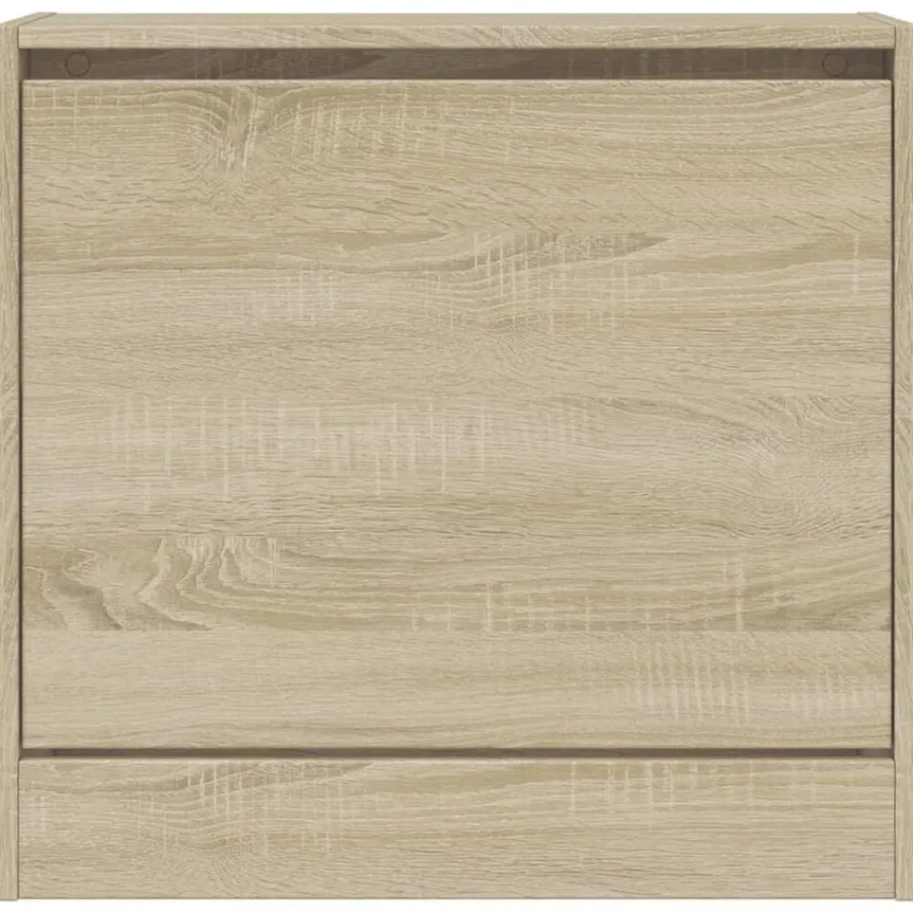 vidaXL Productos Del Hogar-Zapatero de madera de ingeniería 60x21x57 cm