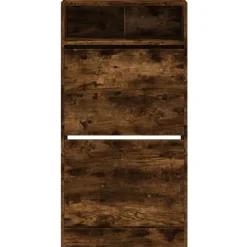 vidaXL Productos Del Hogar-Zapatero de madera de ingeniería 60x34x116 cm
