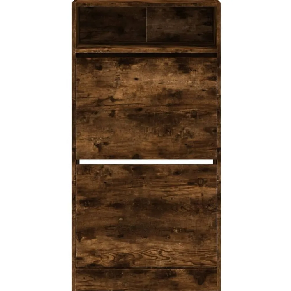 vidaXL Productos Del Hogar-Zapatero de madera de ingeniería 60x34x116 cm