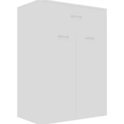 vidaXL Zapatero de madera contrachapada 60x35x84 cm Blanco Online
