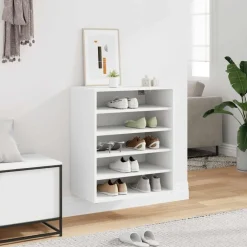 vidaXL Productos Del Hogar-Zapatero de madera contrachapada 60x35x70 cm
