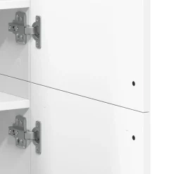 vidaXL Zapatero de madera de ingeniería 80x39x178 cm Blanco Hot