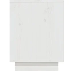 vidaXL Zapatero de madera maciza de pino 110x34x45 cm Blanco New