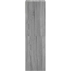 vidaXL Zapatero de madera de ingeniería 60x34x116 cm Gris sonoma New