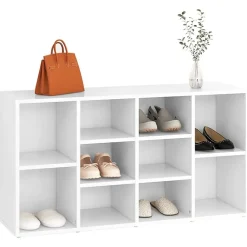 vidaXL Productos Del Hogar-Zapatero de madera contrachapada 103x30x55 cm