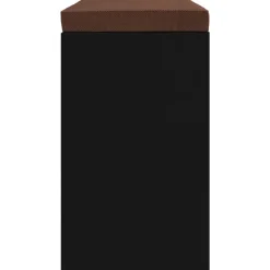 vidaXL Zapatero de madera contrachapada 103x30x48 cm Negro Outlet
