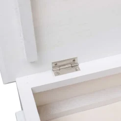 vidaXL Productos Del Hogar-Zapatero de madera de Paulownia 50x28x58 cm