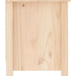 vidaXL Zapatero de madera maciza de pino 110x38x45,5 cm Natural Sale
