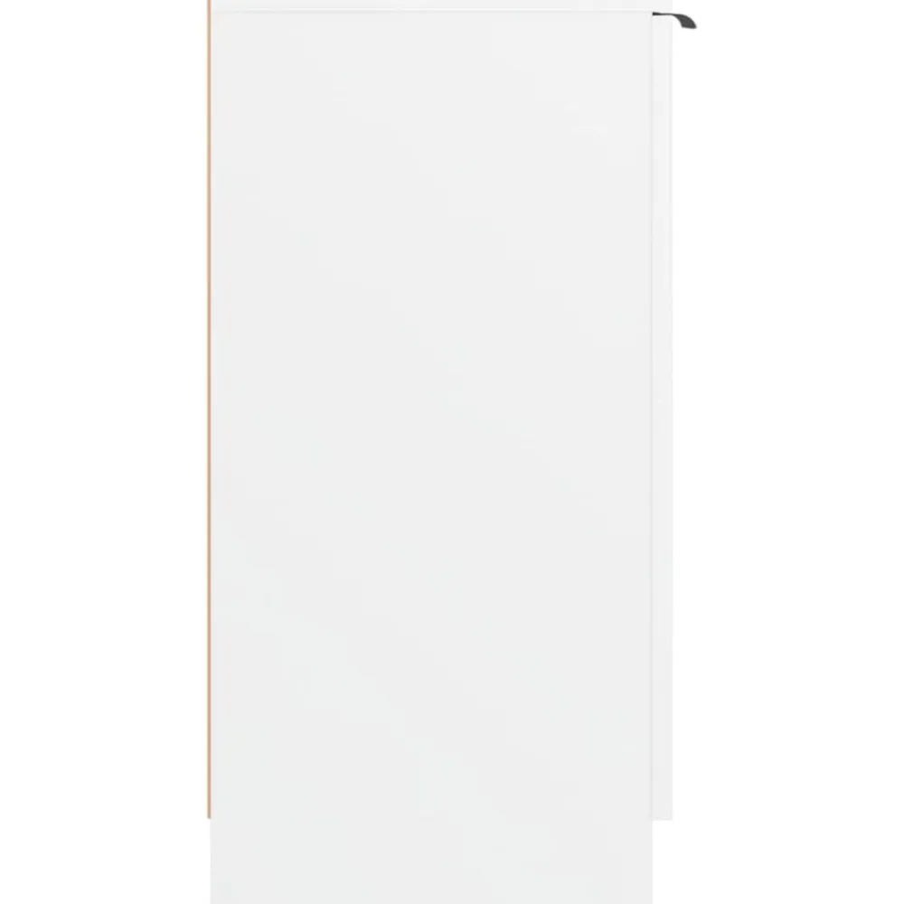 vidaXL Zapatero de madera contrachapada 59x35x70 cm Blanco New