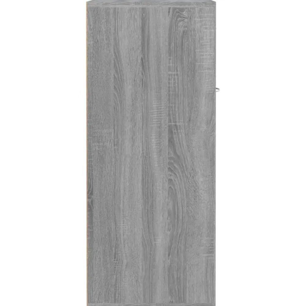vidaXL Zapatero de madera contrachapada 60x35x84 cm Gris sonoma Outlet