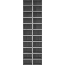 vidaXL Zapatero de madera contrachapada 54x34x183 cm Gris sonoma Best