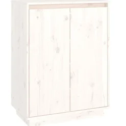 vidaXL Productos Del Hogar-Zapatero de madera maciza de pino 60x35x80 cm