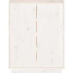 vidaXL Productos Del Hogar-Zapatero de madera maciza de pino 60x35x80 cm