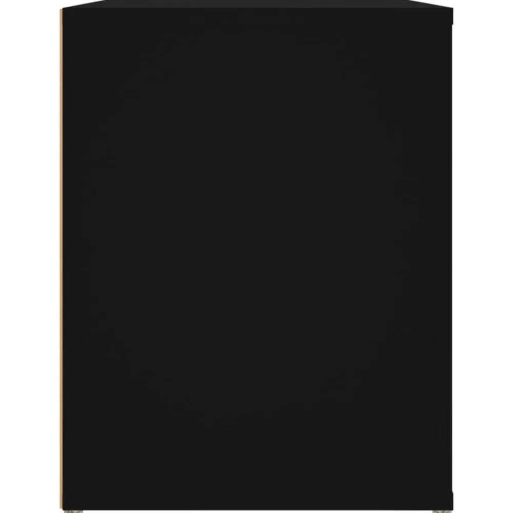 vidaXL Zapatero de madera contrachapada 100x35x45 cm Negro Best