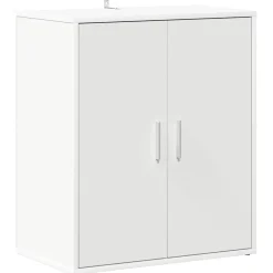 vidaXL Zapatero de madera de ingeniería 60x35x70 cm Blanco Discount