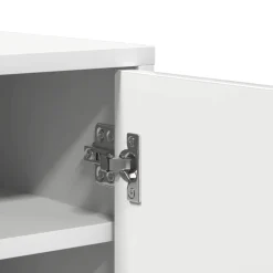 vidaXL Zapatero de madera de ingeniería 60x35x70 cm Blanco Discount