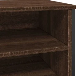 vidaXL Productos Del Hogar-Zapatero de madera de ingeniería marrón roble 80x38x78 cm