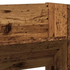 vidaXL Productos Del Hogar-Zapatero de pared madera de ingeniería envejecida 80x18x60 cm