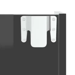 vidaXL Zapatero de pared madera contrachapada gris brillo 60x18x60 cm gris brillante
