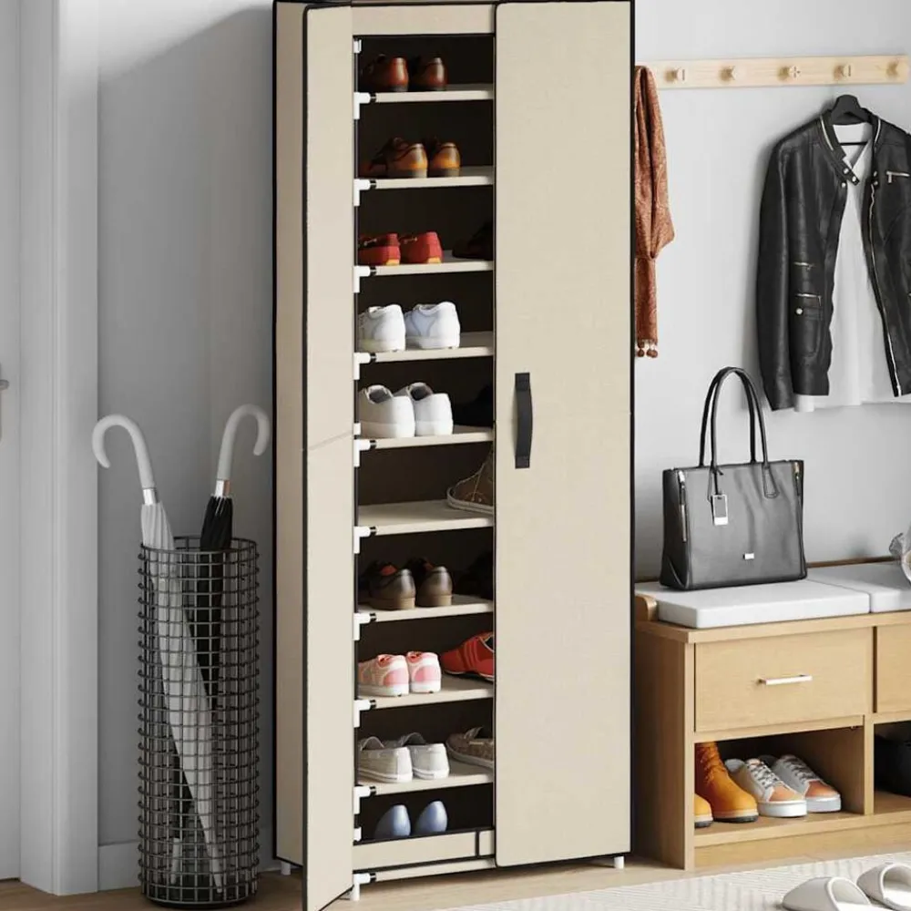 vidaXL Productos Del Hogar-Zapatero de tela 60x30x166 cm