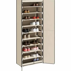 vidaXL Productos Del Hogar-Zapatero de tela 60x30x166 cm