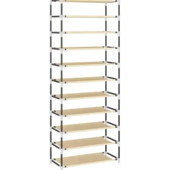 vidaXL Productos Del Hogar-Zapatero de tela 60x30x166 cm