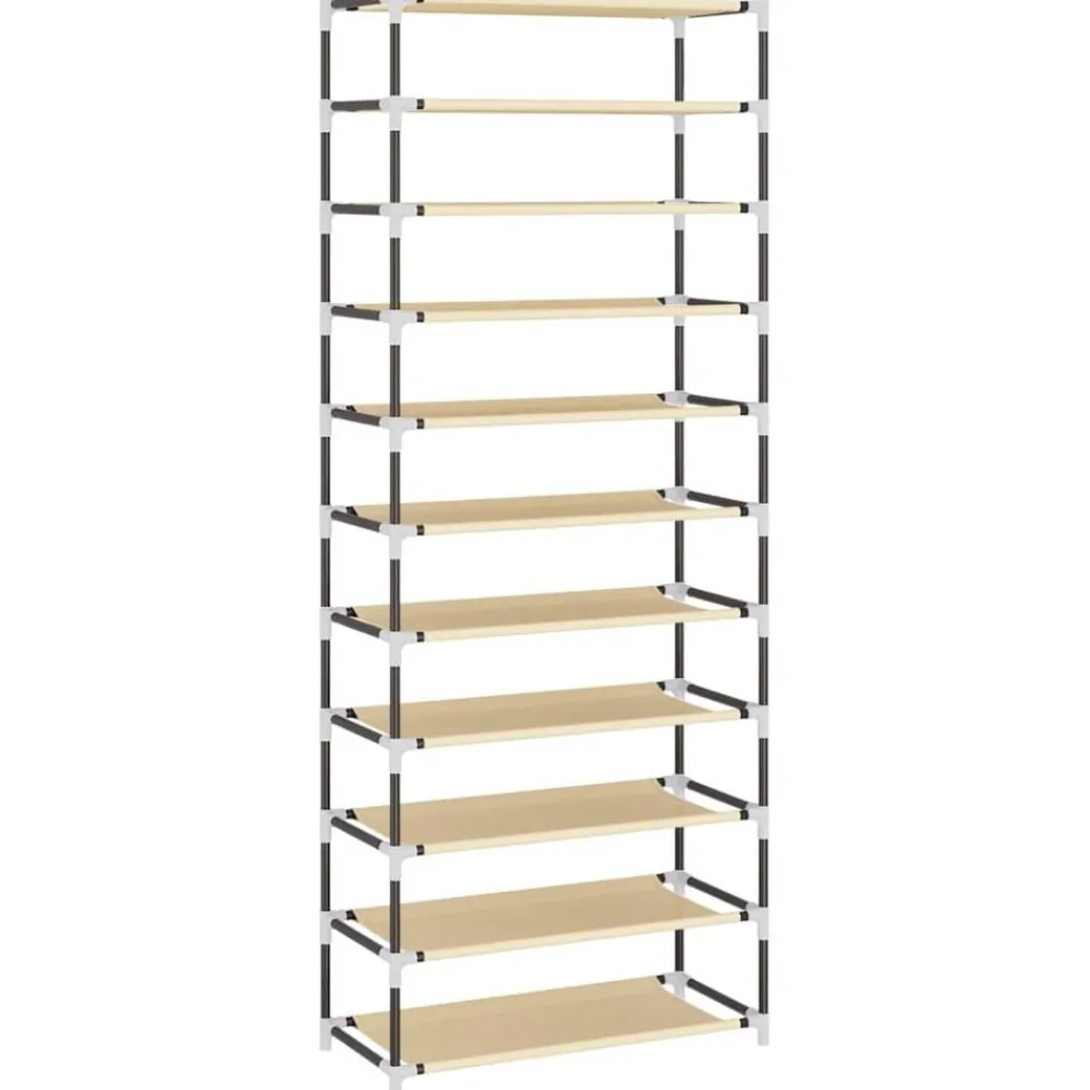 vidaXL Productos Del Hogar-Zapatero de tela 60x30x166 cm