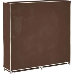 vidaXL Productos Del Hogar-Zapatero de tela con cubierta marrón 115x28x110 cm