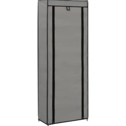 vidaXL Productos Del Hogar-Zapatero de tela con funda 57x29x162 cm