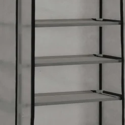 vidaXL Productos Del Hogar-Zapatero de tela con funda 57x29x162 cm