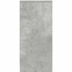 vidaXL Productos Del Hogar-Zapatero gris hormigón 29,5x34x76 cm madera de ingeniería
